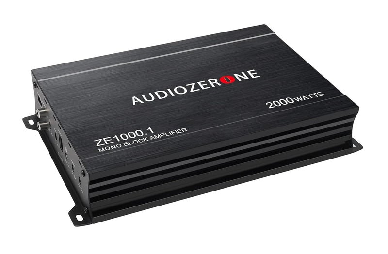 AUDIOZERONE Car Audio Amplifier ZE1000.1 2000W Monoblock Class D MOSFET Subwoofer Audio, 1-4 Ohm Stable, Low Pass Crossover, Mosfet Power Supply, Stereo - Image 2